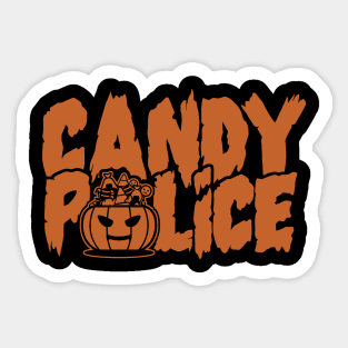 Candy Police - Funny Halloween Sticker